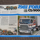 1981 Ford CL-9000 kuorma-auto esite - KUIN UUSI - pikkukuva 1