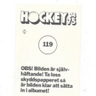 1974-75 SWE Williams #119 Miroslav Dvorak , Dukla Jihlava - pikkukuva 2
