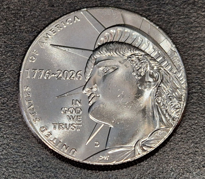 Amerikka 2026 D Half Dollar Amerikka 250 vuotta UNC