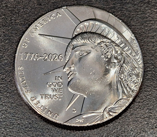 Amerikka 2026 D Half Dollar Amerikka 250 vuotta UNC