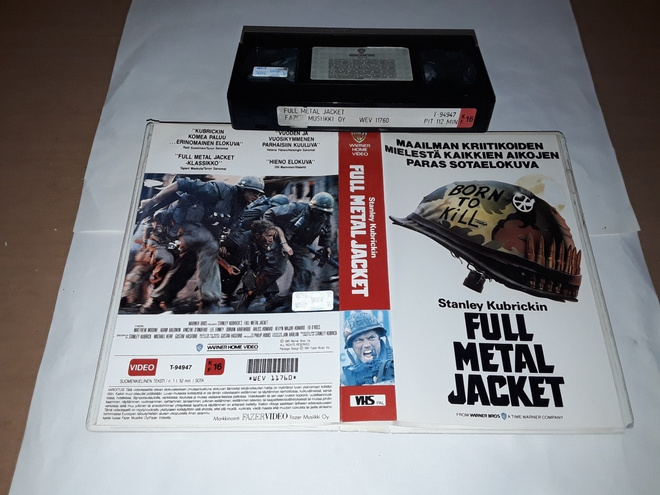 Stanley Kubrickin Full Metal Jacket - SF VHS (Warner Home V)