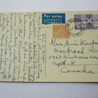 1960 Hki lentopostikortti Kanadaan - pikkukuva 1
