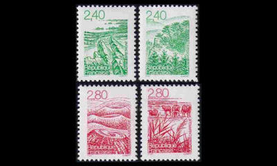 Ranska 3094-7 ** Käyttösarja maisemia (1995)