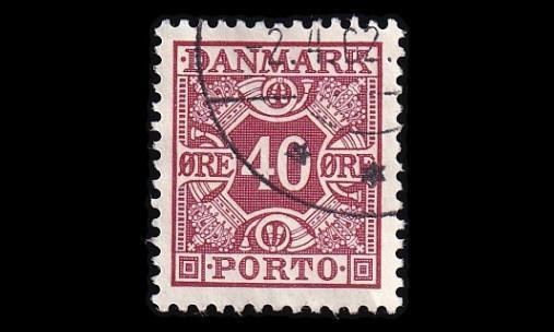 Tanska PORTO_37 o 40 öre punainen (1937)