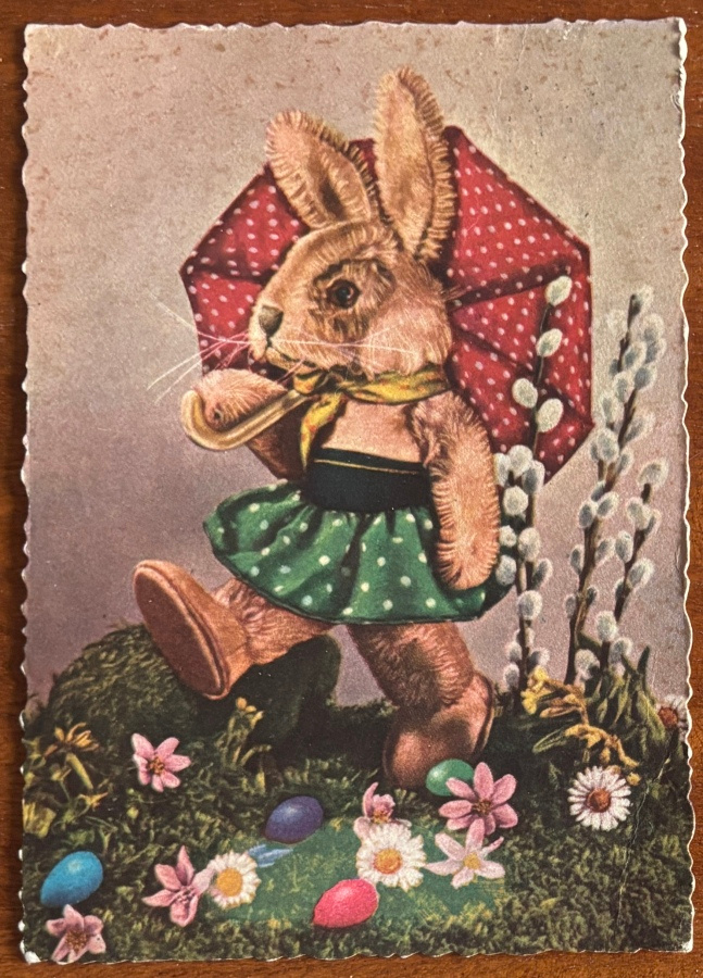 Pupu ja sateenvarjo, kulkenut Paletti 1955/8