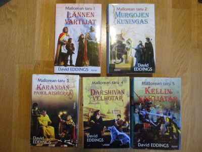 David EDDINGS : Mallorean taru 1-5 SID kansipap. 1994/5 fant