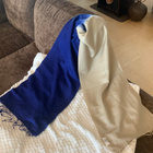 R&R sininen / beige pashmina huivi - pikkukuva 1