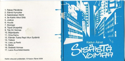 KADUN ÄÄNET . CD-LEVY . SISÄISTÄ VOIMAA