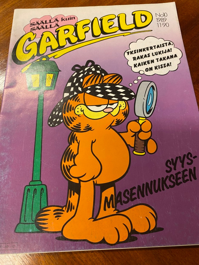 Garfield Karvinen 10 1989