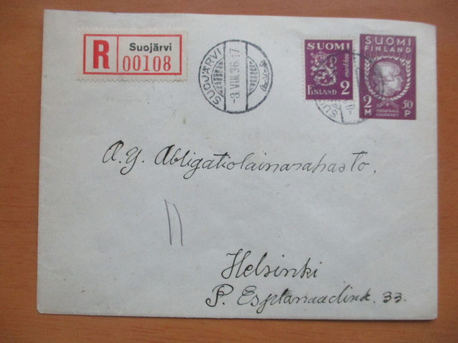 1936 Suojärvi kirjattu kultatähkäehiö