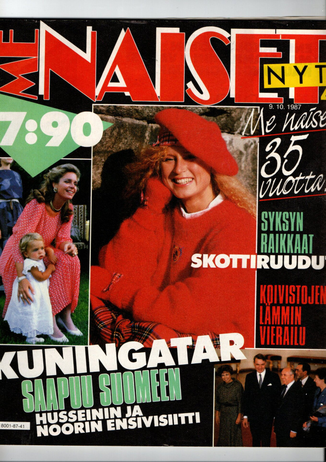 Me Naiset n:o 41 1987 Ritva. Marjatta. Helen. Bergerac. Aish