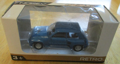 Renault R5 Turbo Hatchback 3 door Blue 1980 Norev Retro 1:60