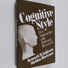 Kenneth Goldstein : Cognitive style : five approaches and... - pikkukuva 1