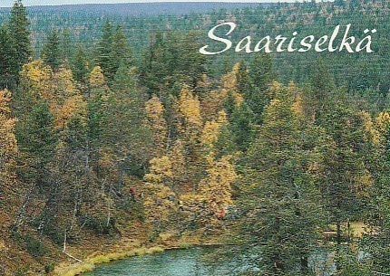 Postikortti, SAARISELKÄ, ruskaretkellä