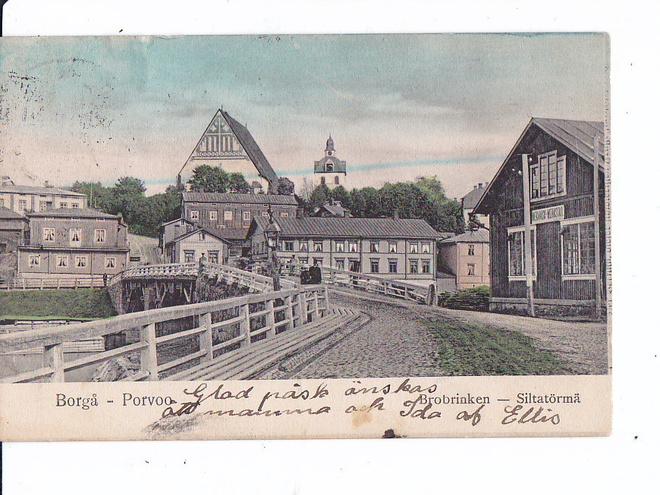 VANHA Postikortti Porvoo 1907