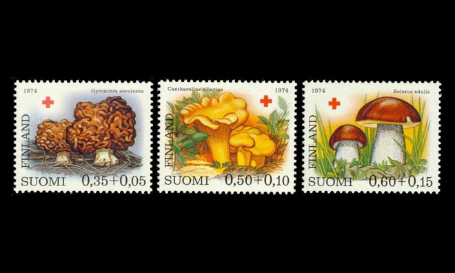 752-4 ** Punainen Risti sieniä (1974)