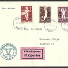 FDC 1948 Tuberkuloosi päällepainamamerkit LaPe 353 - 355 - pikkukuva 1
