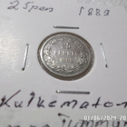 25  penniä 1889  hopeaa   kulkematon  hieman tummunut, - pikkukuva 1