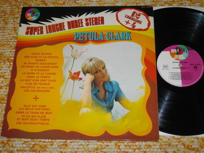 PETULA CLARK - 12 Chansons + 4 - LP 1974 FRA pop MINT-