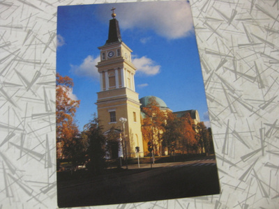 Oulun tuomiokirkko, kulkematon postikortti