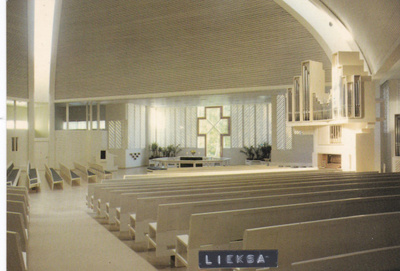 KIRKKOKORTTI - LIEKSAN UUSI KIRKKO - SISÄKUVA - 3