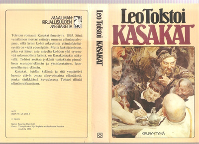 Tolstoi, Leo: Kasakat, Kirjayhtymä 1983 3. p, skp., K3 +