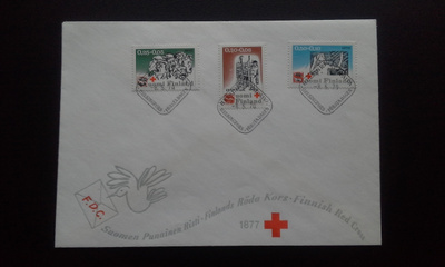FDC Punainen Risti 8.5.1970 LaPe 672-674