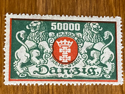 SAKSA DANZIG 1923 MERKKI**