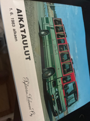 Aikataulut Pyhtään liikenne oy 1983