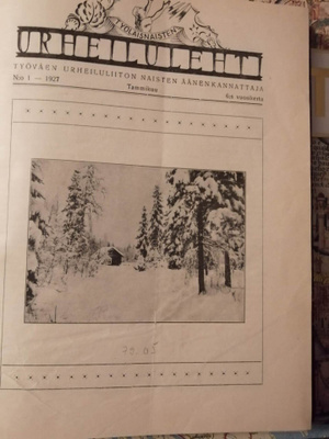 TYÖLÄISNAISTEN URHEILULEHTI vuosikerta 1927, sidottu kirjaks