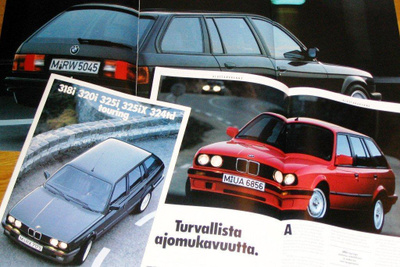 1989 BMW 300 Touring esite - KUIN UUSI - 34 sivua
