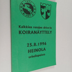 Kaikkien rotujen drive-in koiranäyttely Heinola 25.8.1996 - pikkukuva 1