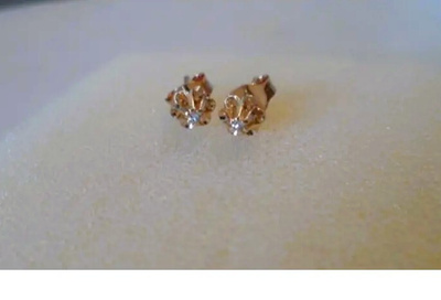 Timanttikorvakorut 2 x 0,01ct Kulta 14K