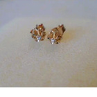 Timanttikorvakorut 2 x 0,01ct Kulta 14K - pikkukuva 1