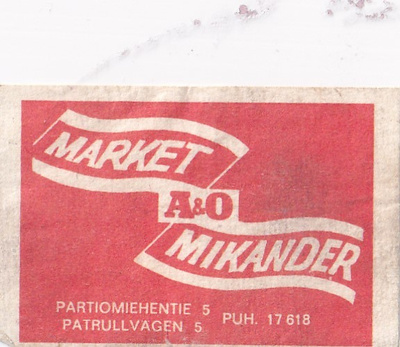 Market Mikander A&O.  Partiomiehentie 5  , b425