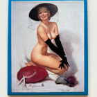 * Pin-up-magneetti * yllä vain hattu ja käsineet * - pikkukuva 1