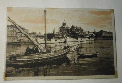 Helsinki. Eteläsatamaa, laivat ja Katajanokkaa, mv pk, ei p.