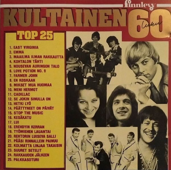Kultainen 60-luku CD punainen TOP25