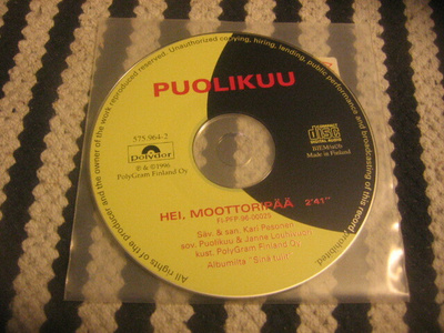 Puolikuu - Hei moottoripää (cds)