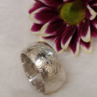Ruotsalainen muhkea 925 hopeasormus kuvioinnilla. 18,5 mm - pikkukuva 4