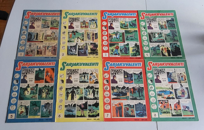 SARJAKUVALEHTI VSK 1954 NROT 1-24