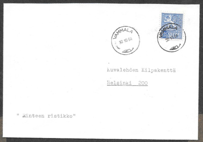 Postilähetys - Yl.m. 0,35 (LAPE 613) Vammala 30.10.1964