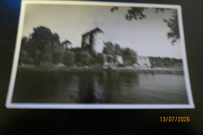 SAVONLINNA OLAVINLINNA 1950 KULKENUT KORTTI