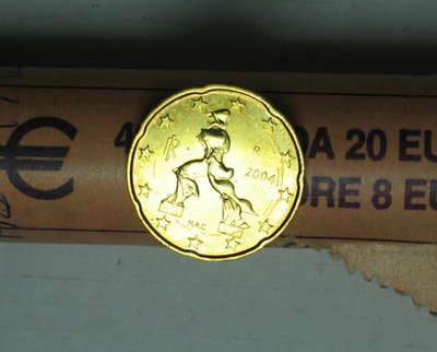 2004 Italia 20 centti UNC laatu