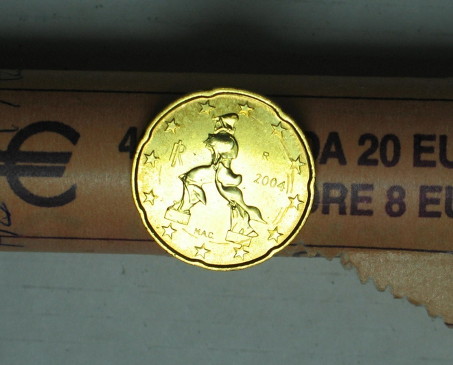 2004 Italia 20 centti UNC laatu