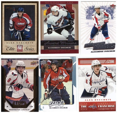 6 x ALEX OVECHKIN Capitals, ErikoisKortteja