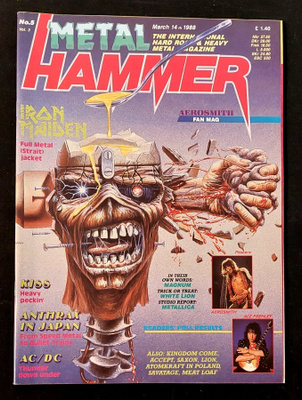 Metal Hammer 1988 - Iron Maiden , Kiss , AC/DC , Accept