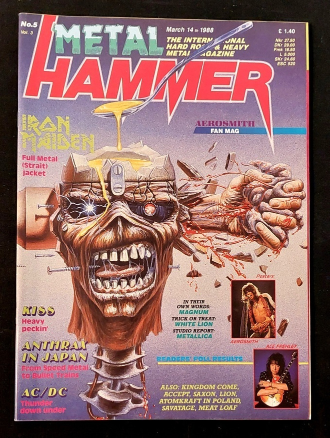 Metal Hammer 1988 - Iron Maiden , Kiss , AC/DC , Accept
