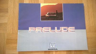 Esite Honda Prelude noin vuodelta 1984