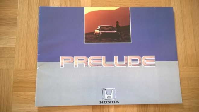 Esite Honda Prelude noin vuodelta 1984